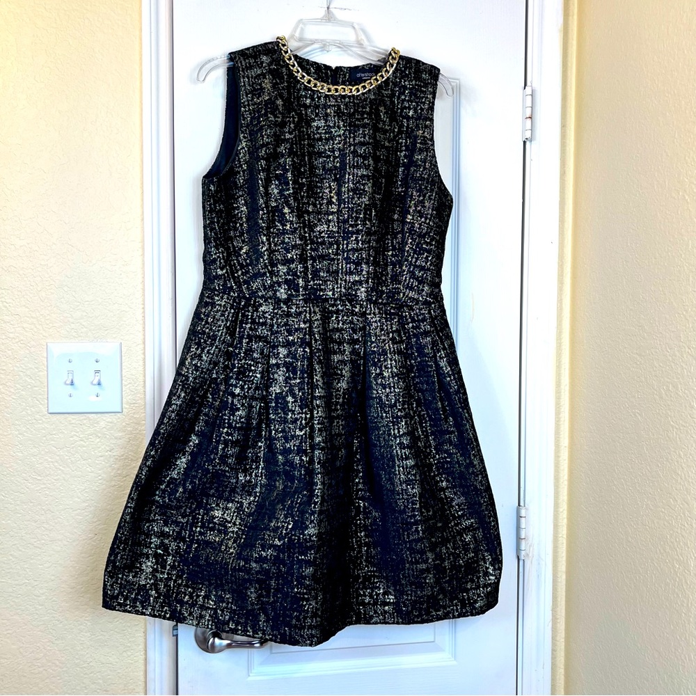 Aftershock London Metallic Woven Dress Size L